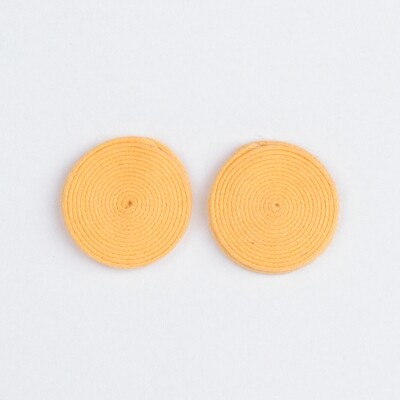 Brinco Base Espiral M Amarelo