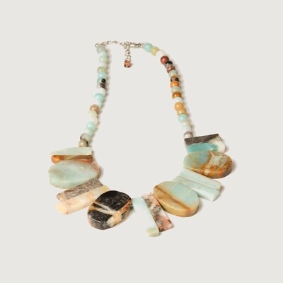 DMC - Colar Amazonita e Ágata