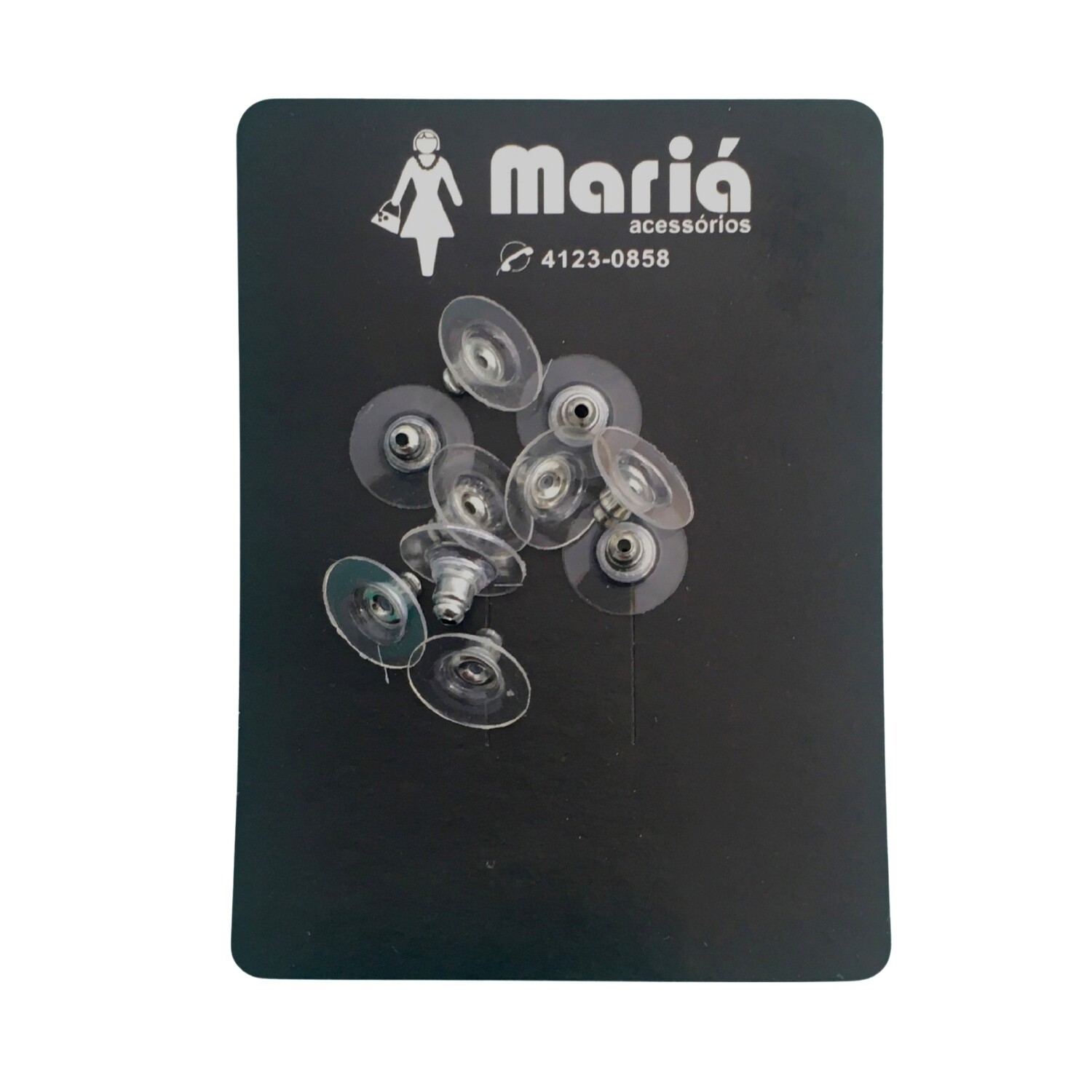 Tarraxa para Brincos Prateada