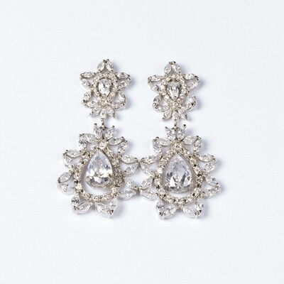 Brinco "Festa" com Zircônia e Cristal