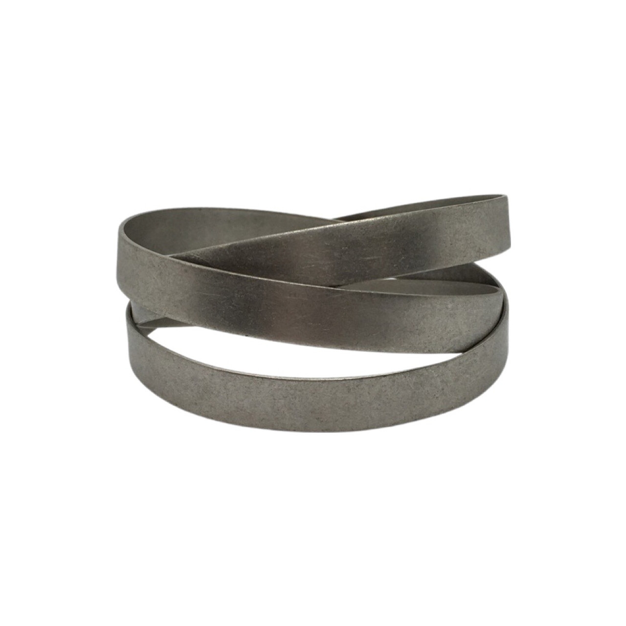 Pulseira Grossa Entrelaçada Prata Envelhecida