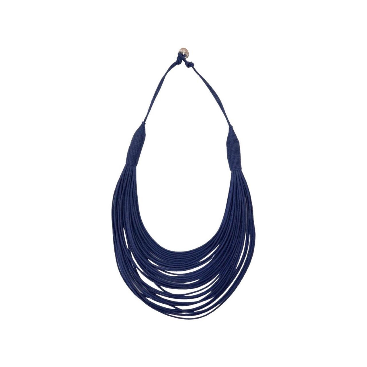 Colar Fios Marinho