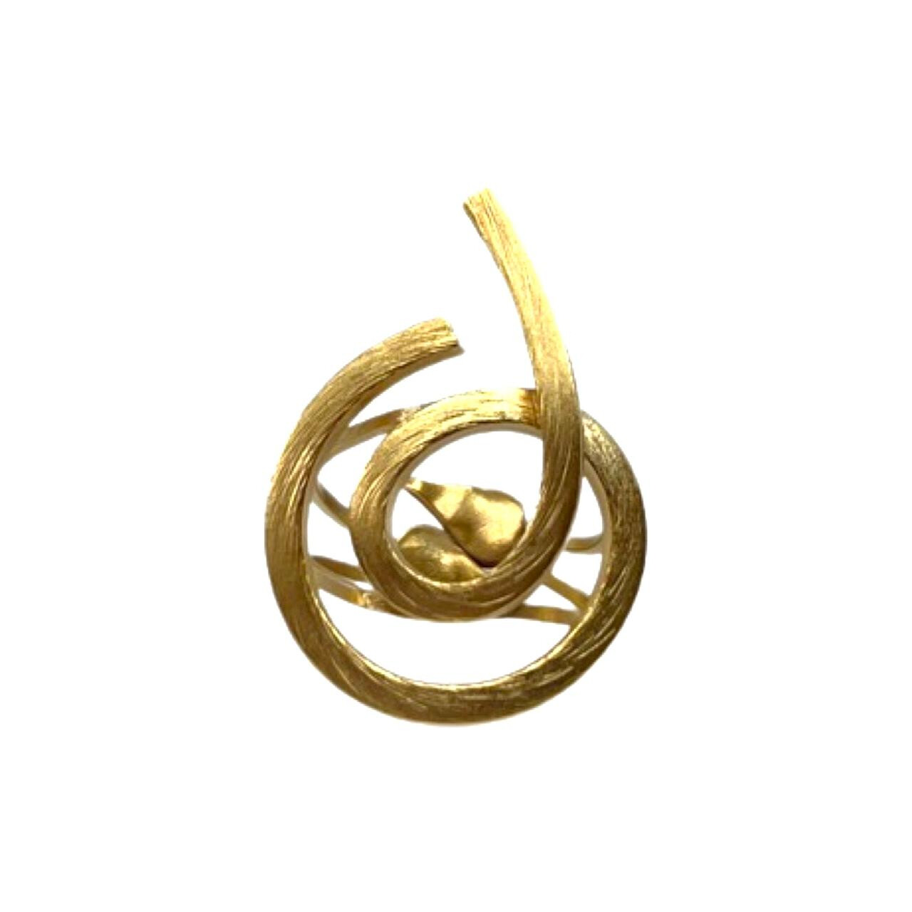 Anel Artemis Clean Dourado