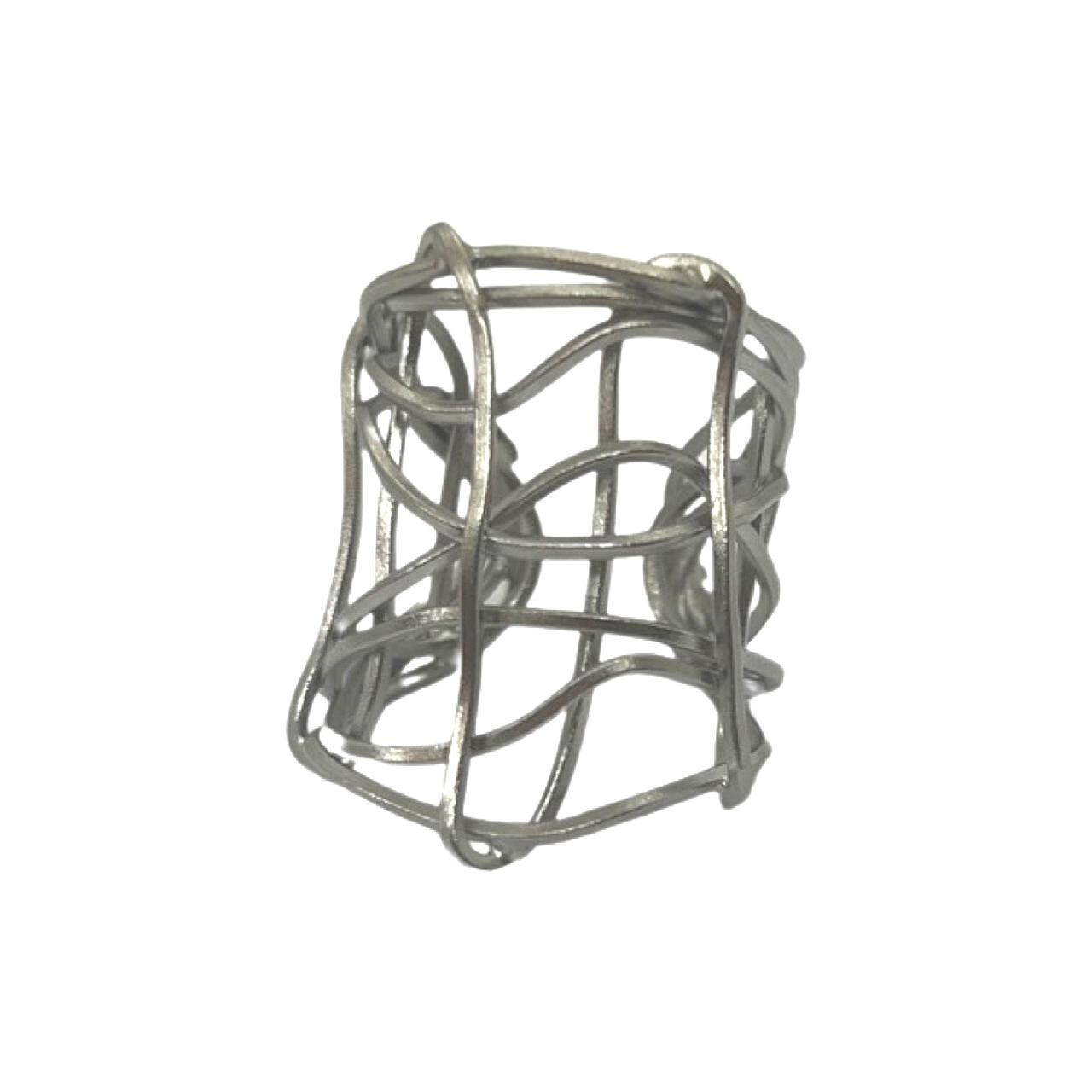 Anel Metrópole Prateado