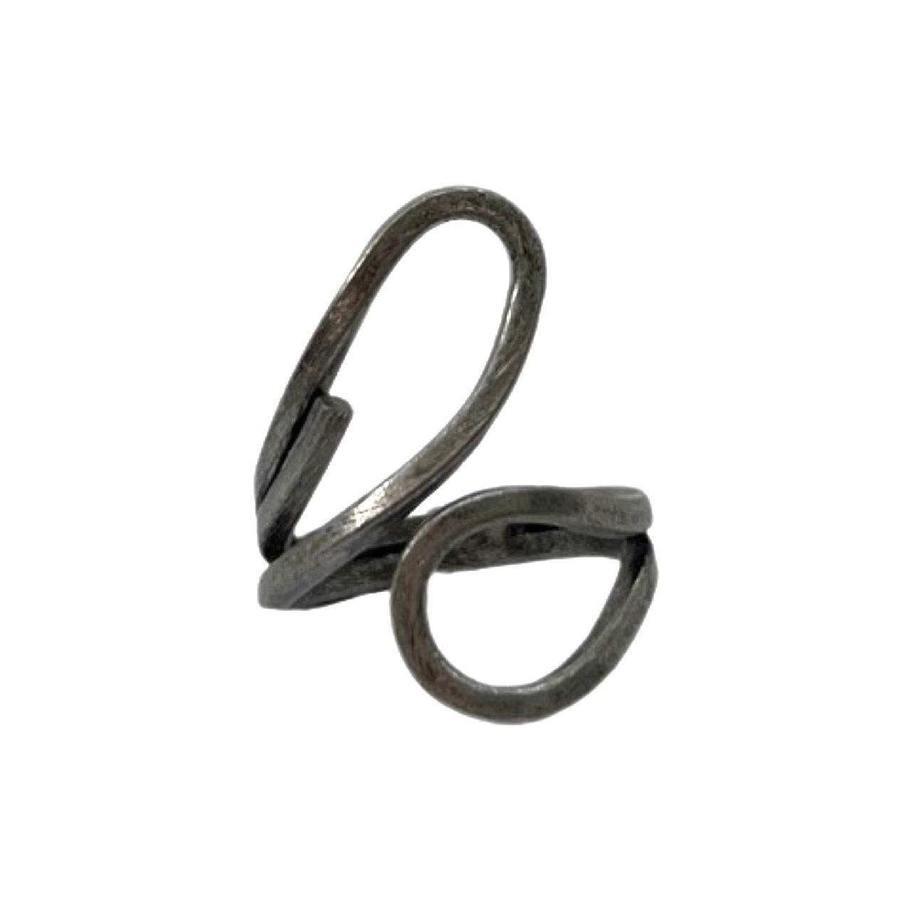 Anel Madaleine Prata Envelhecida