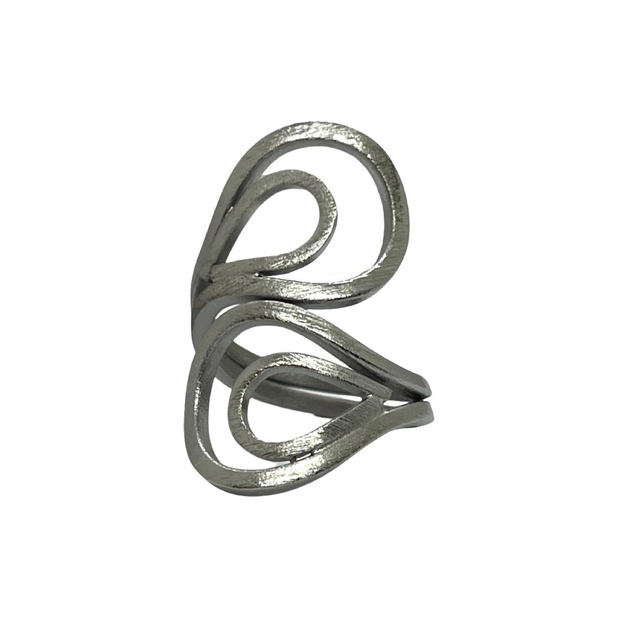 Anel Enlace Clean Prateado