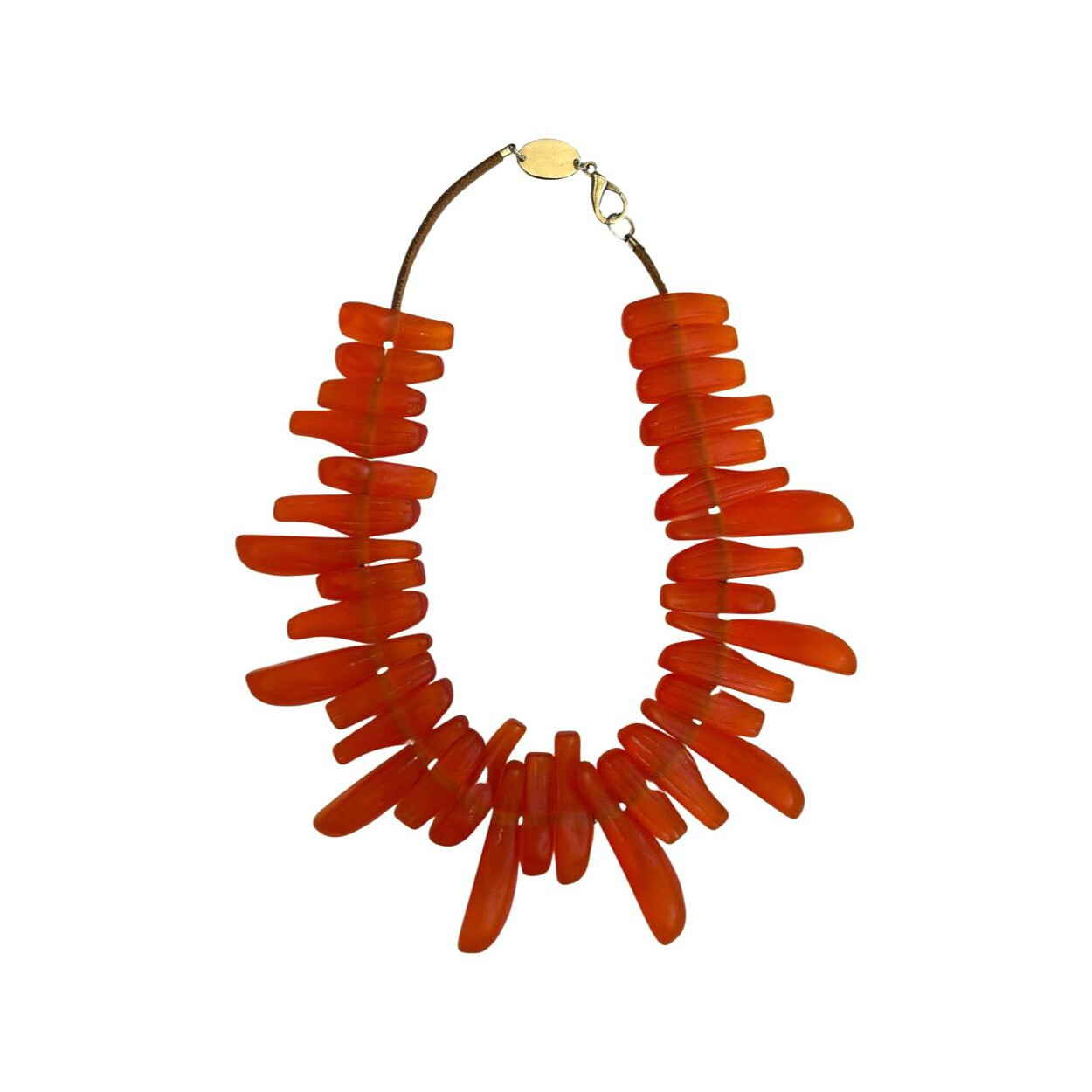 Colar Curto "Coralzito" Laranja