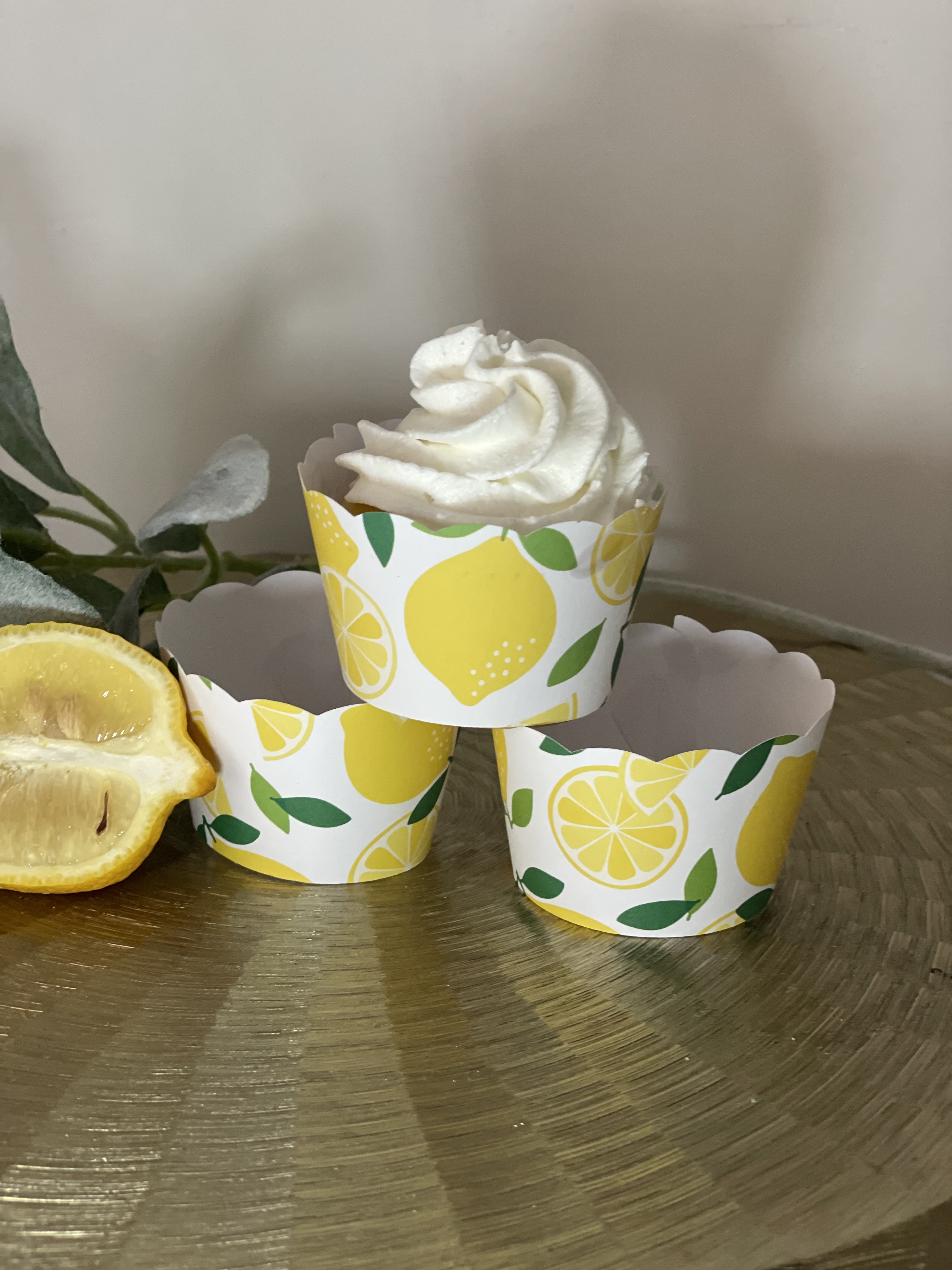 Main Squeeze Lemon Cupcake Wrappers