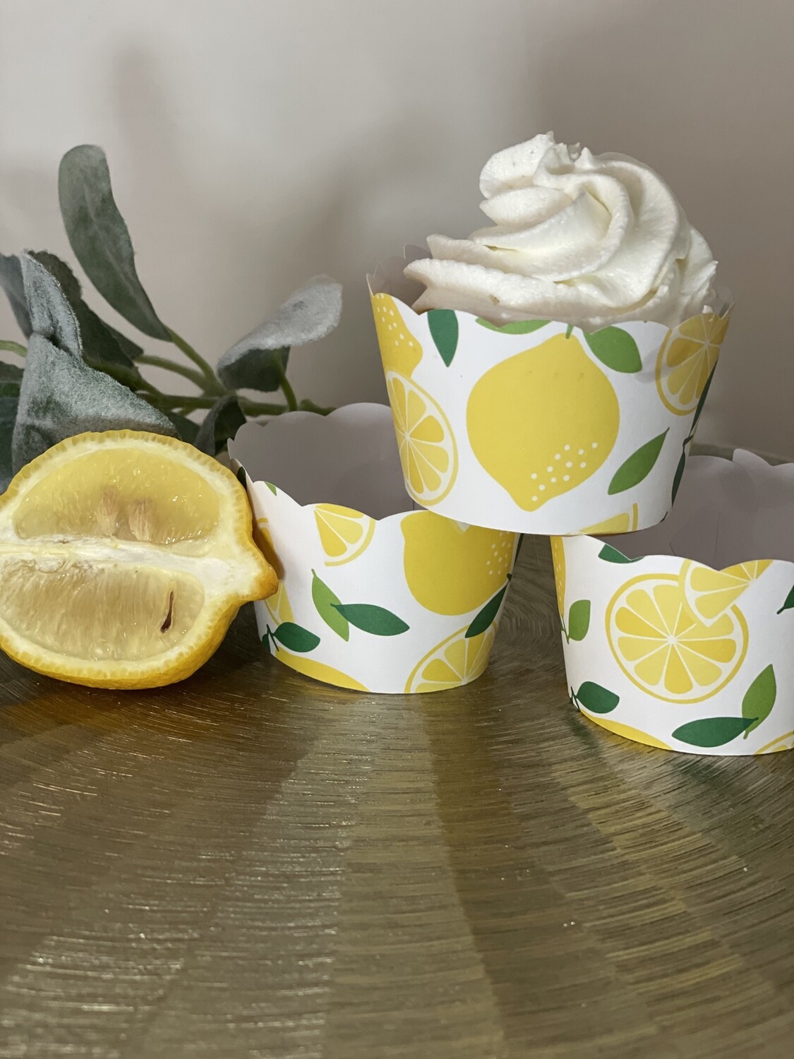 Main Squeeze Lemon Cupcake Wrappers