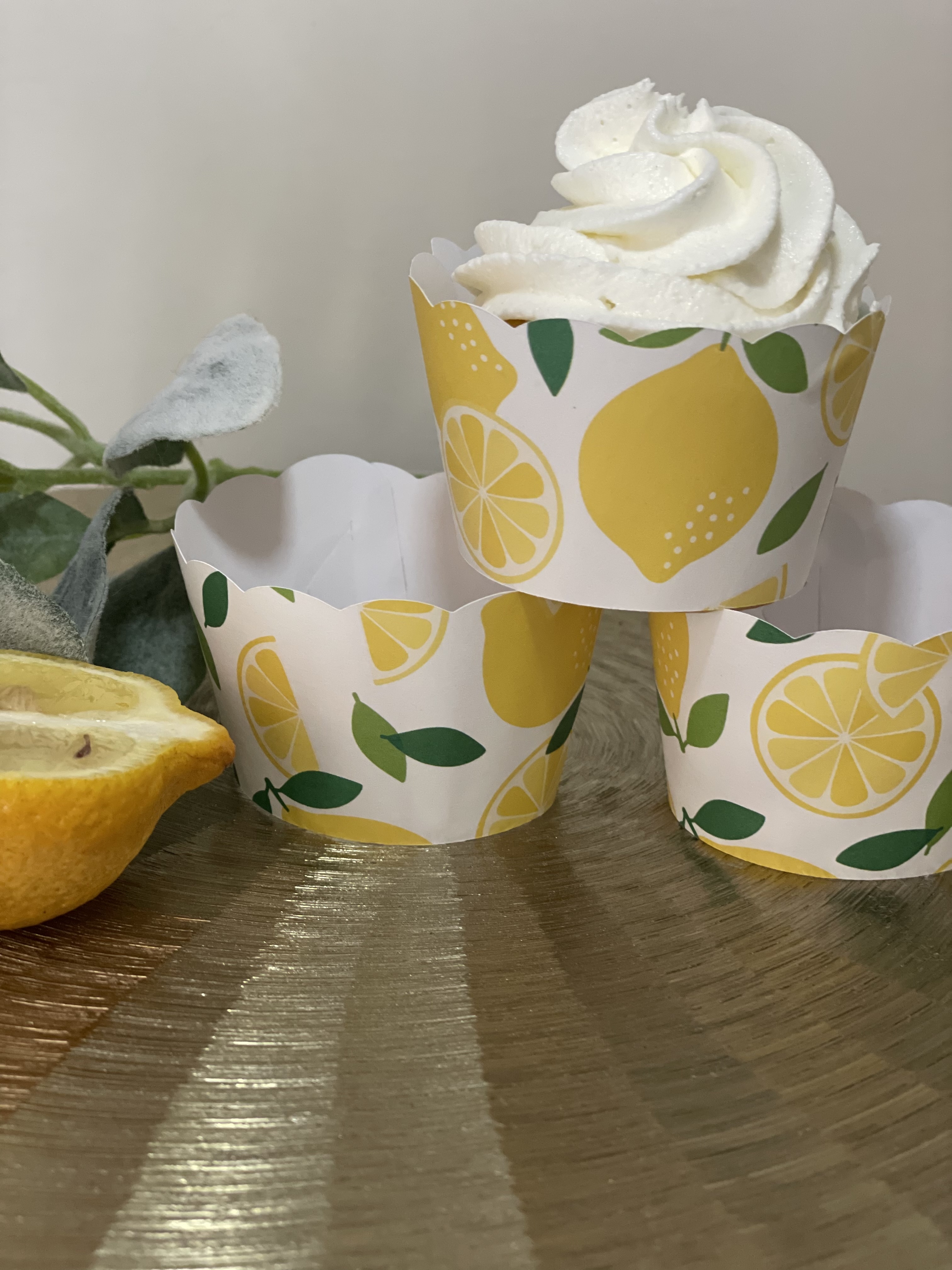 Main Squeeze Lemon Cupcake Wrappers