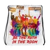 Watercolor Social Justice - Drawstring Bag