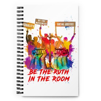 Watercolor Social Justice - Spiral notebook