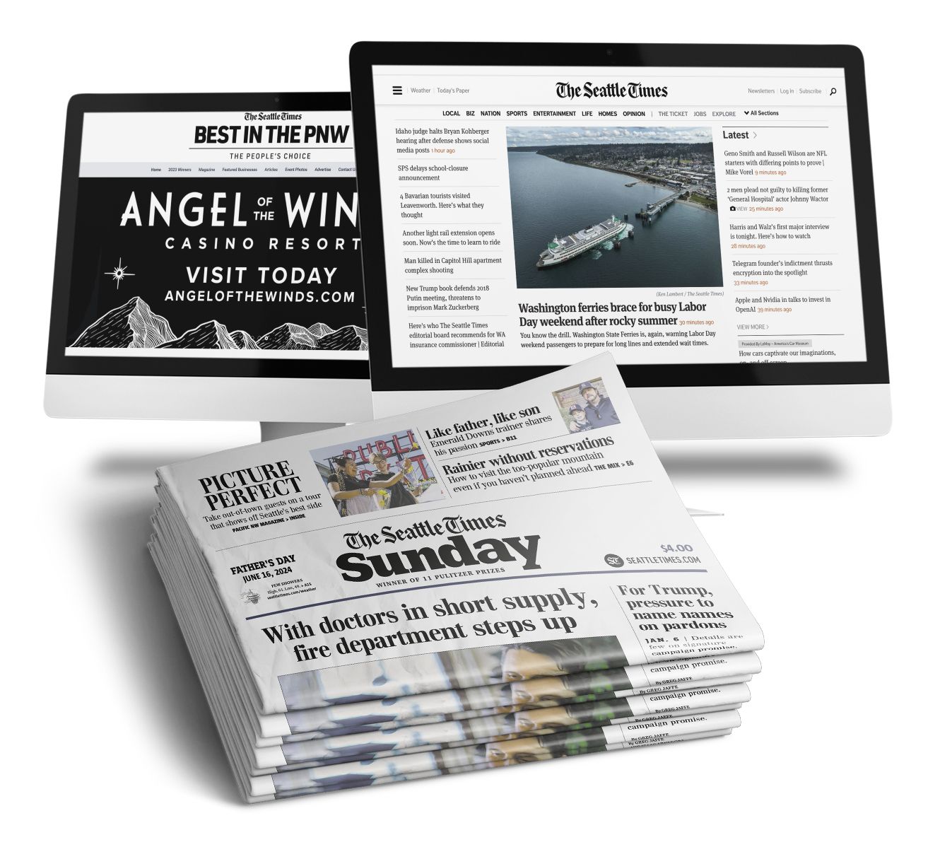 Seattle Times Print and Digital Winners Package