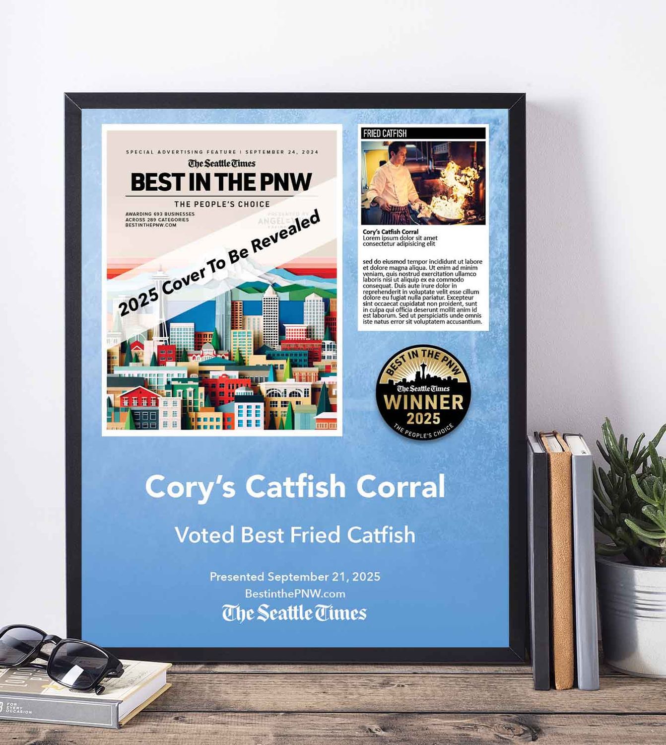 Winner&#39;s Cover Premium Plaque