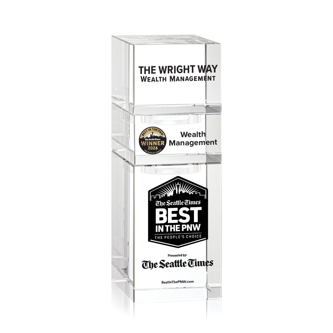 Crystal Winner's Award - Stackable Tower