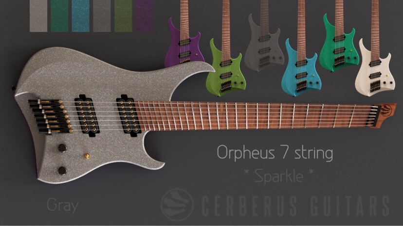 USA Seven String Orpheus Pre-Order (Granite Sparkle)
