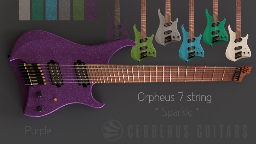 USA Seven String Orpheus Pre-Order (Plum Sparkle)