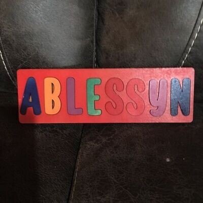 NAME PLATE PUZZLE
