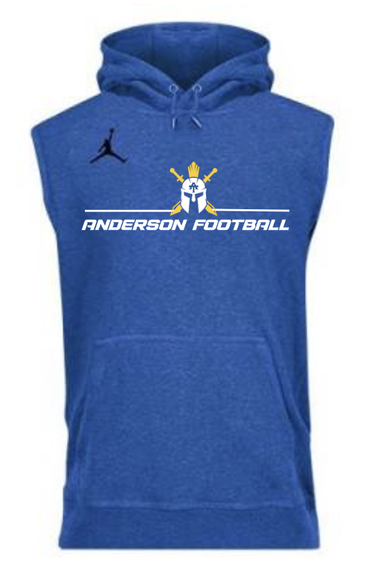 Sleeveless hoodie 2025 football
