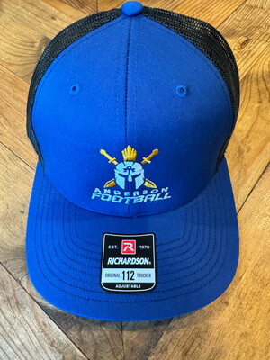 Anderson Football Trucker Hat - Royal and Black