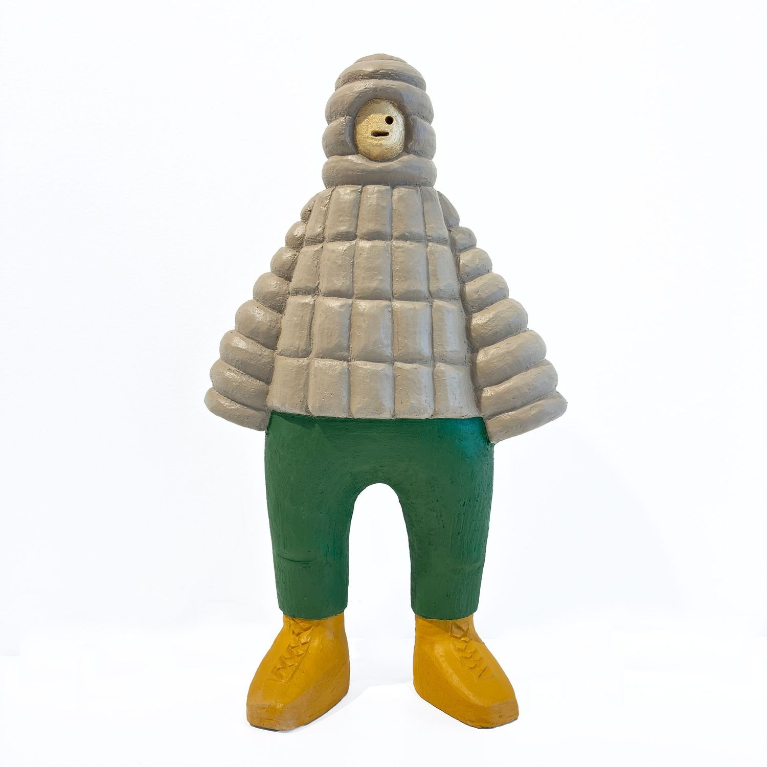 Nioh-kun Beige down jacket