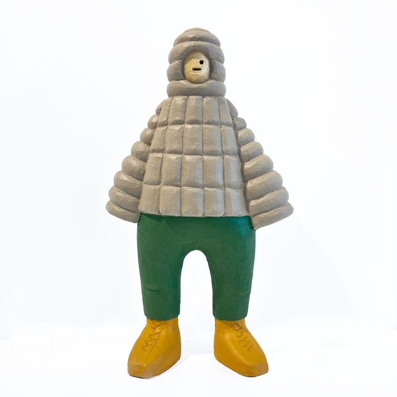 Nioh-kun Beige down jacket