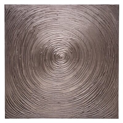 ENDLESS SPIRAL, Strukturbild, 100 x 100 cm, Kreis Spirale 3-D Effekt