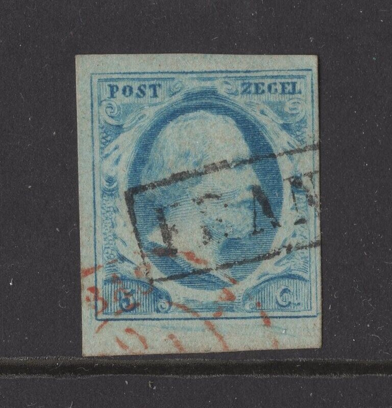 Nvph 1 pl IV met Pays Bas stempel