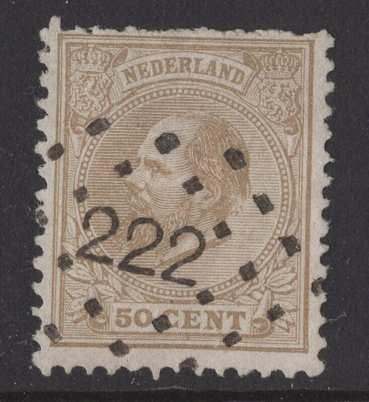 Puntstempel 222 op nvph 27H