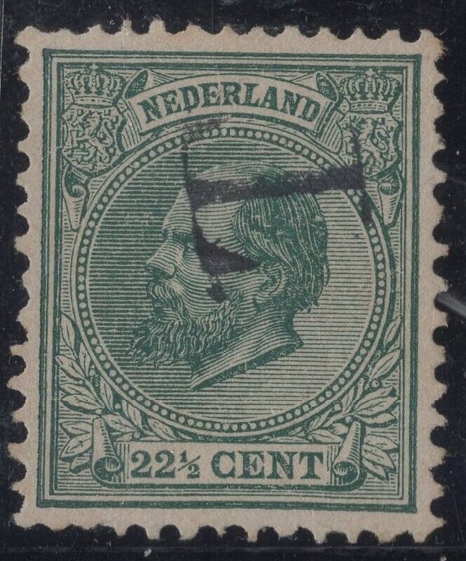 Nvph 25H met belgisch portstempel T