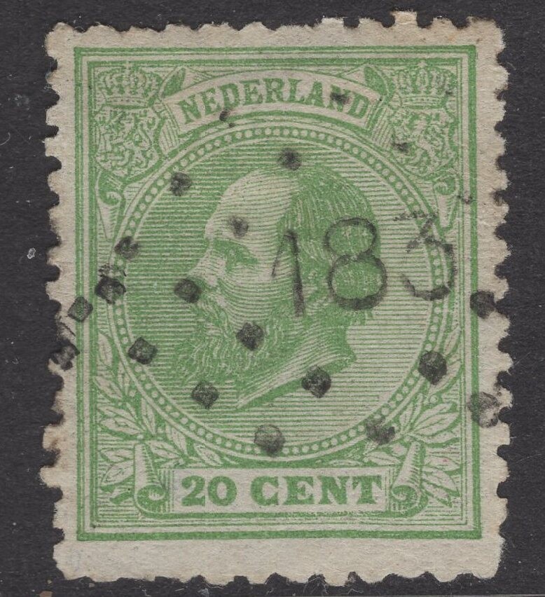 Nvph 24 J met puntstempel 183