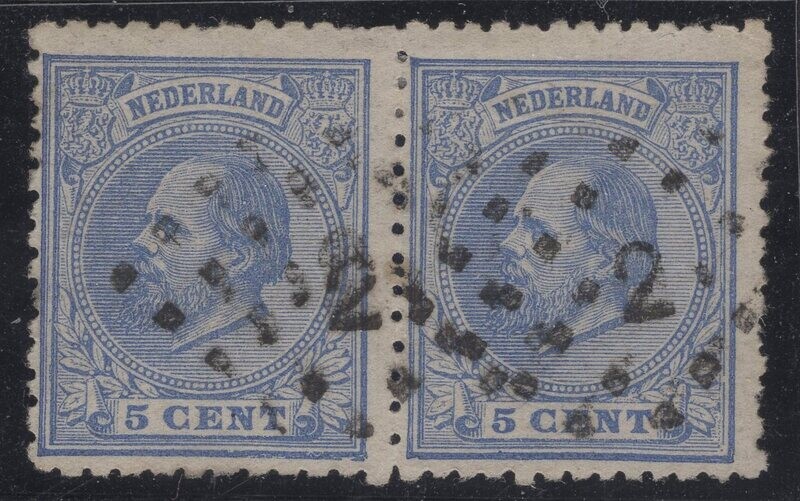 Nvph 19 E+D combinatietanding. Puntstempel 2