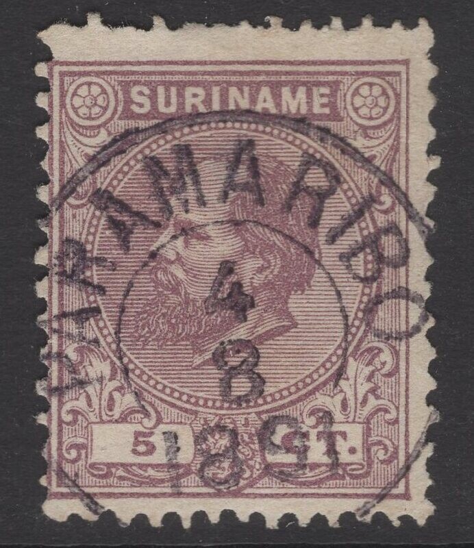 Kleinrond Paramaribo op nvph 5