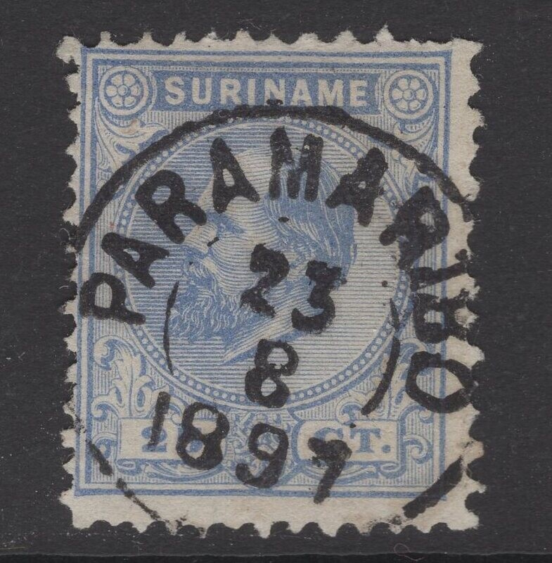 Kleinrond Paramaribo op nvph 10a