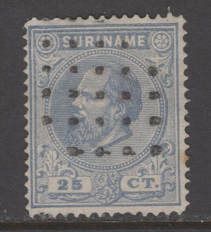 Nvph 10 met blind puntstempel Beneden Saramacca