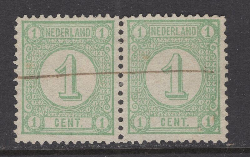 Nvph 31 in paar met penvernietiging