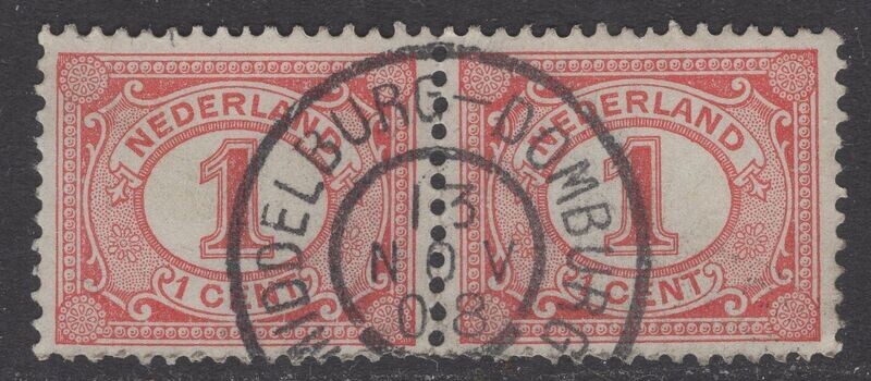 Middelburg-Domburg op nvph 51 paar
