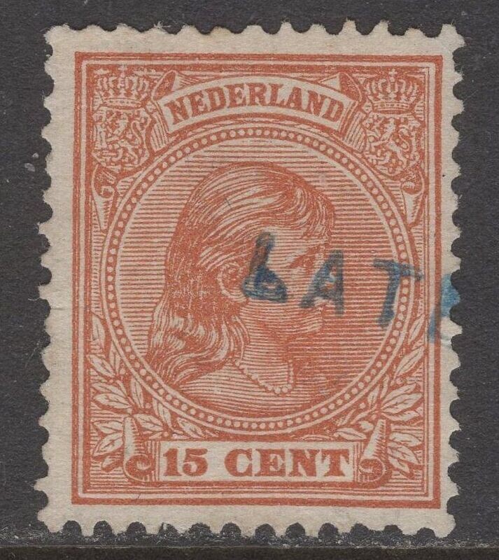 Latem (in blauw) op nvph 39