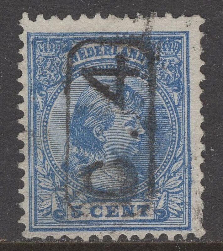 Bestellerstempel C.4 in rechthoek op nvph 35
