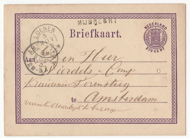 Langstempel Mijdrecht via Loenen naar Amsterdam