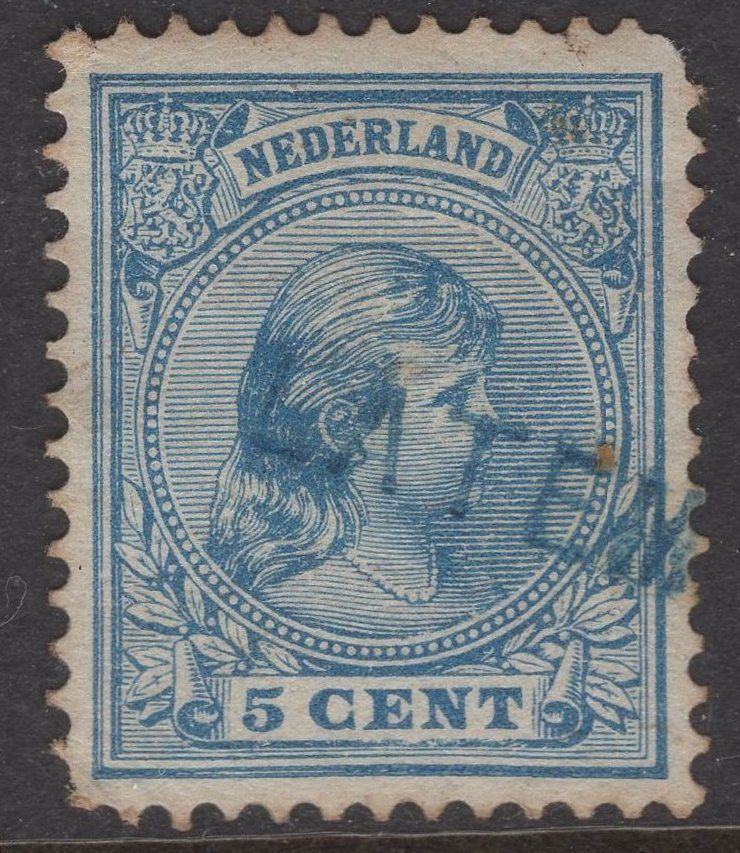 Latem in blauw op nvph 35