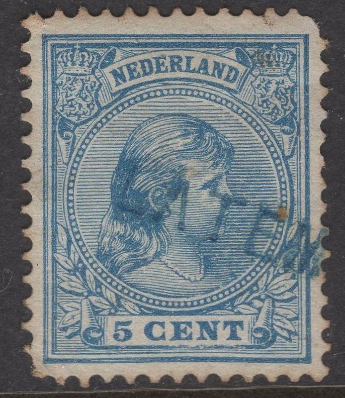 Latem in blauw op nvph 35