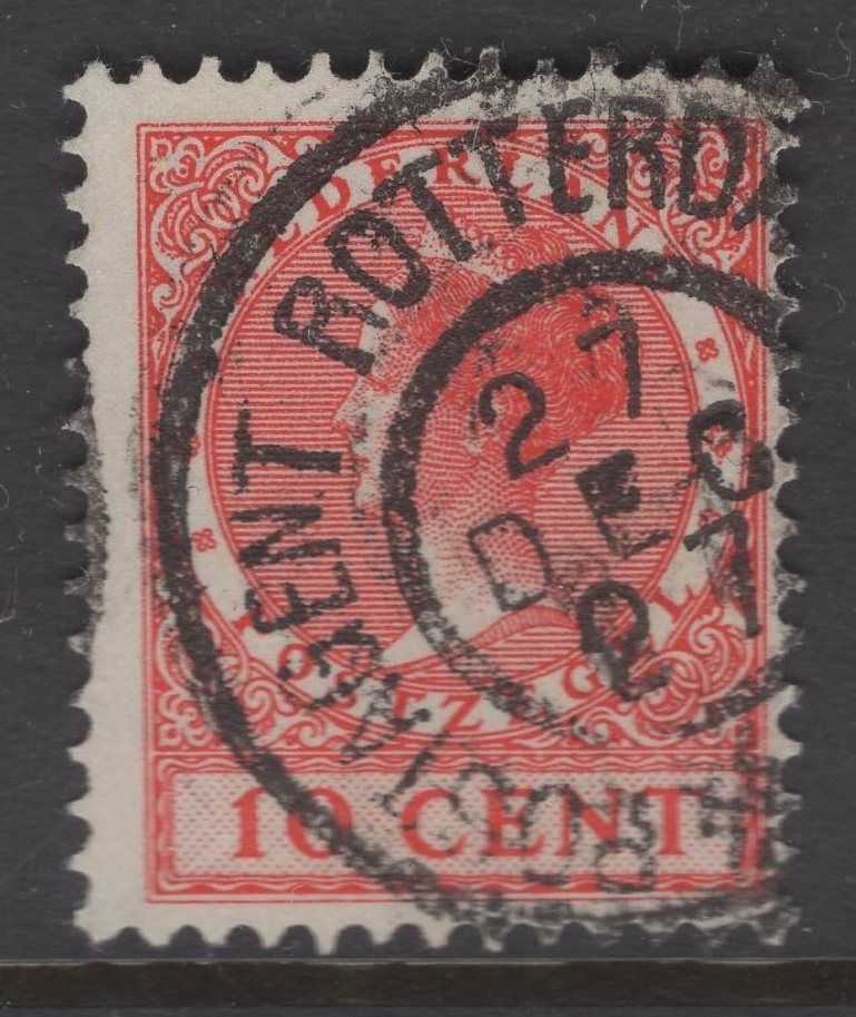 Postagent Rotterdam Batavia (in zwart !) op nvph 179