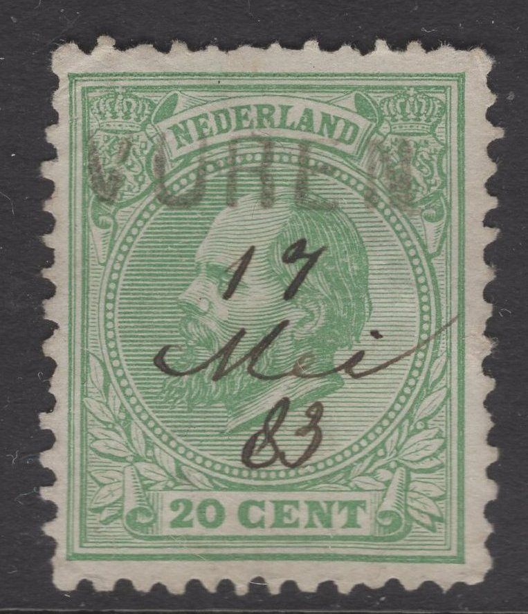 Vuren met geschreven datum op nvph 24