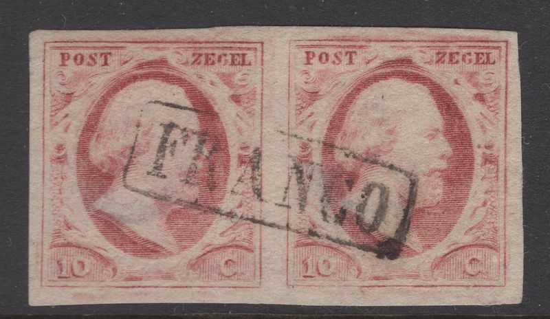 Nvph 2 X 39-40 dun papier