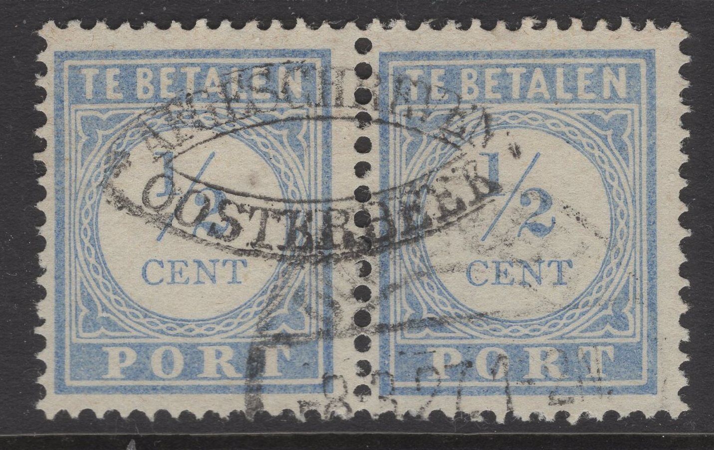 Afgeschreven OOSTERBEEK in ovaal op nvph P44