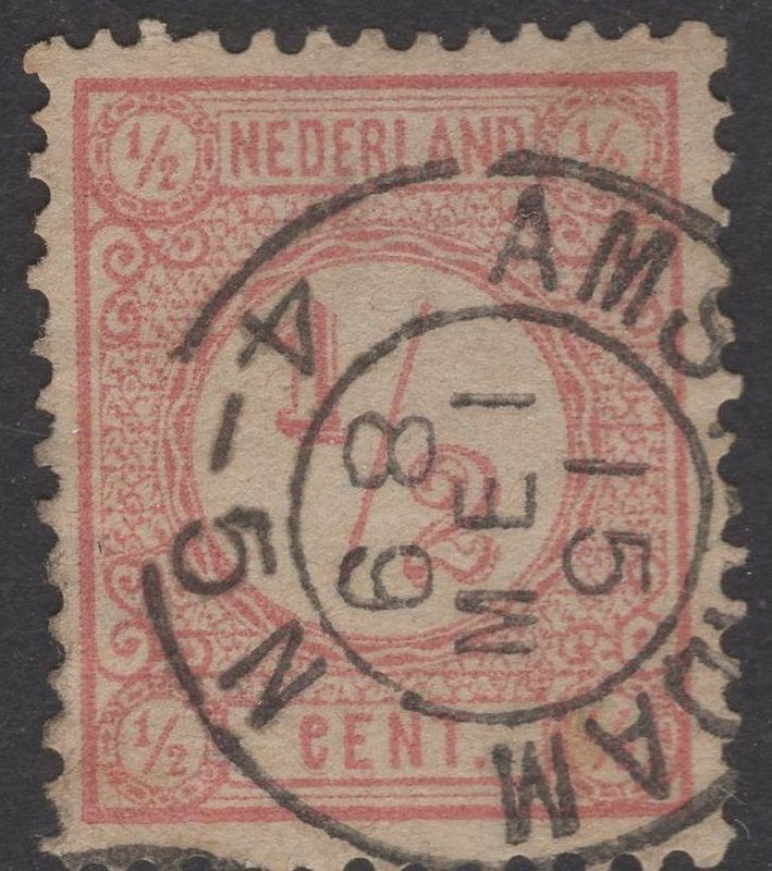 Amsterdam met kopstaande maand MEI op nvph 30