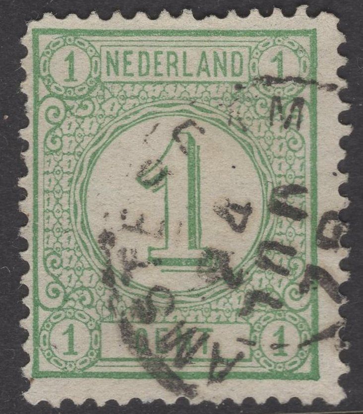 Amsterdam met kopstaande maand JUL op nvph 31