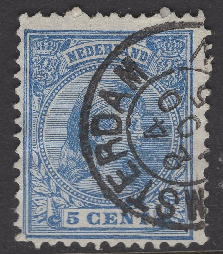 Amsterdam met kopstaande maand OCT op nvph 35