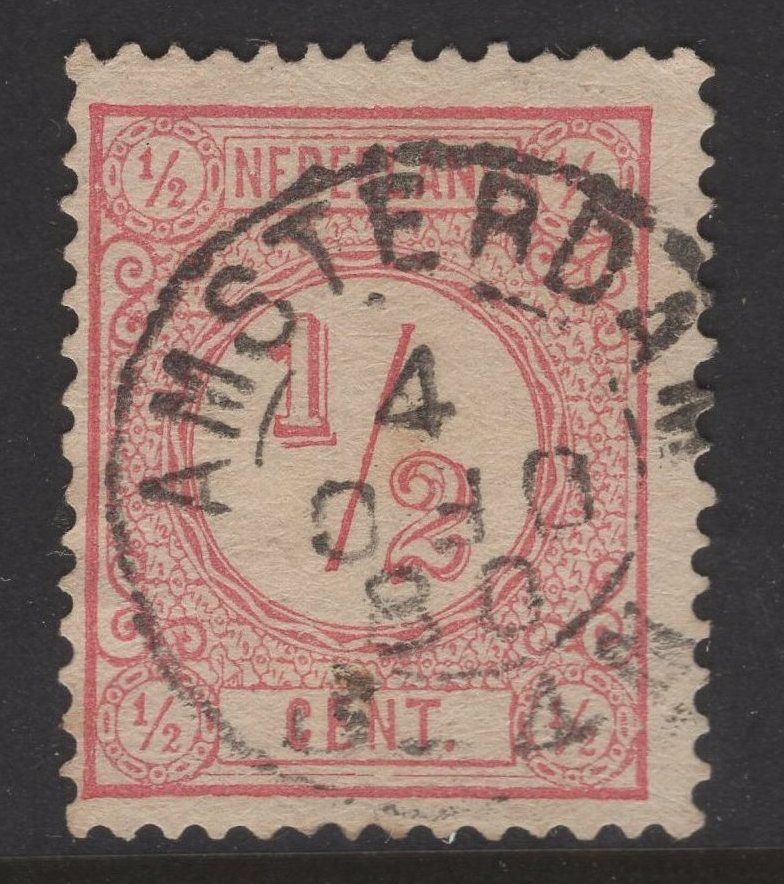 Amsterdam met kopstaande maand DEC op nvph 30